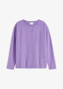 bonprix bonprix Básicos|Jerséis>Chaqueta de punto fino Lila suave