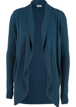 bonprix bonprix Básicos|Jerséis>Chaqueta de punto fino Azul oscuro