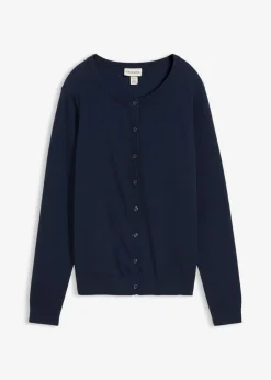 bonprix bonprix Básicos|Jerséis>Chaqueta de punto fino Azul marino