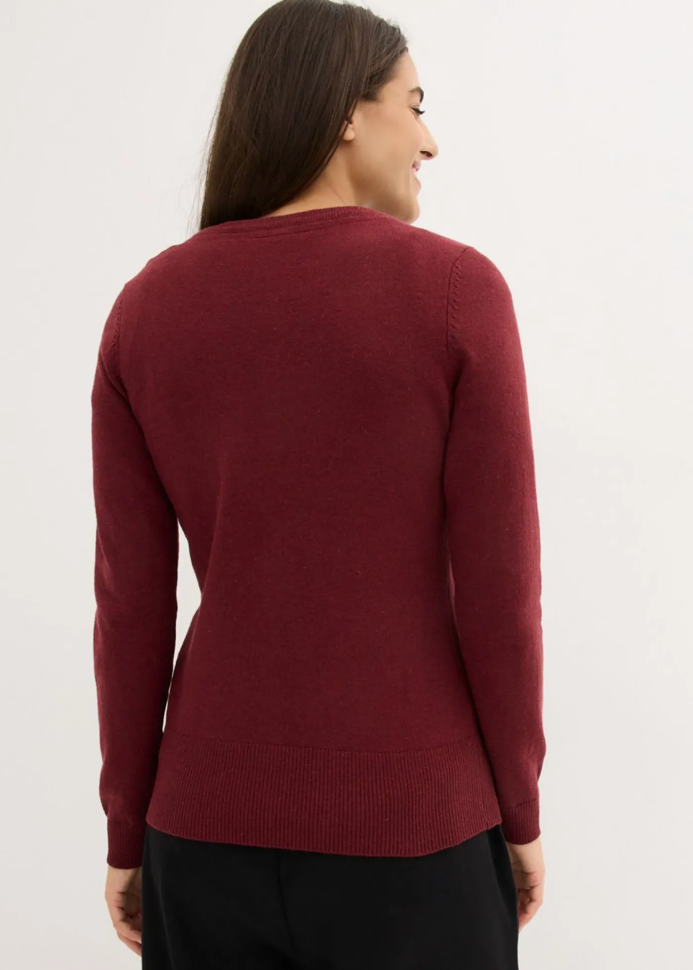 Mujer bonprix bonprix Chaqueta de punto fino con algodón reciclado