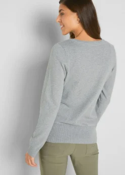 Mujer bonprix bonprix Chaqueta de punto fino con algodón reciclado