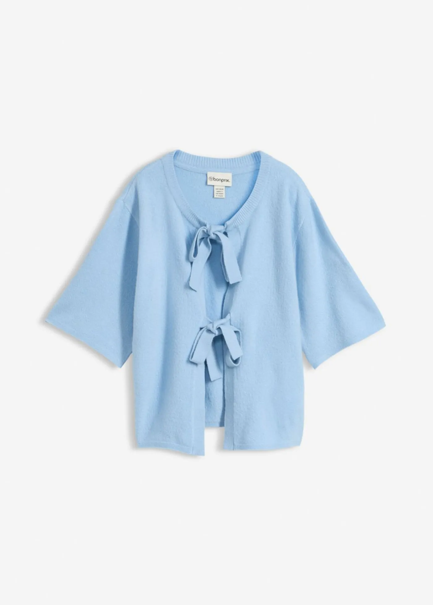 Mujer bonprix bonprix Chaqueta de punto fino con lazo