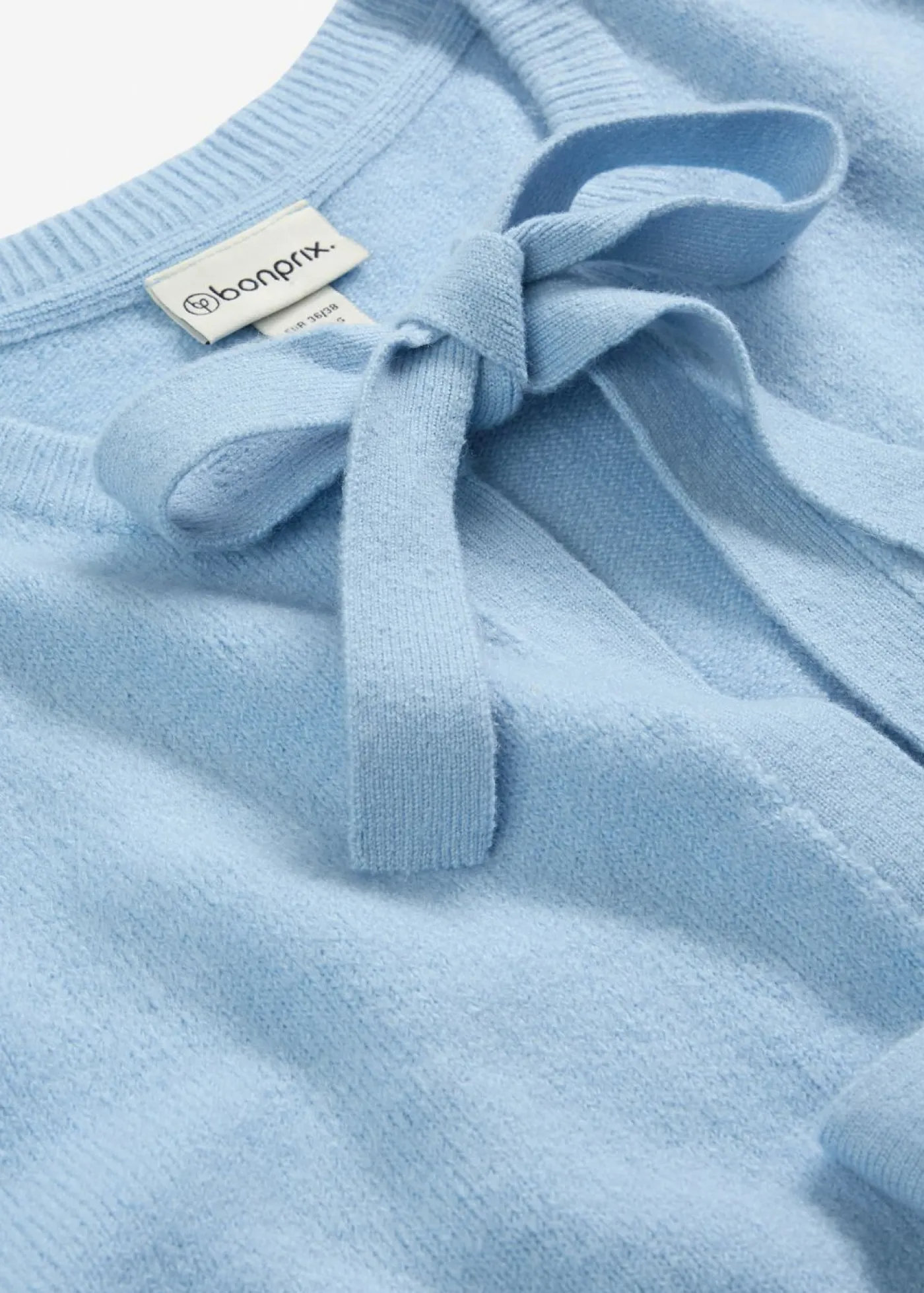 Mujer bonprix bonprix Chaqueta de punto fino con lazo