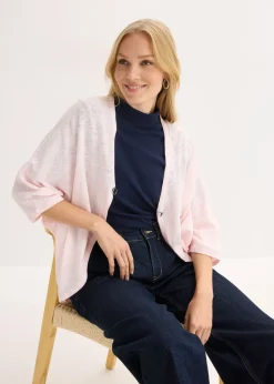 Mujer bonprix bonprix Chaqueta de punto fino de algodón puro