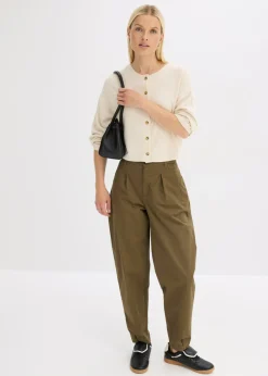 Mujer bonprix bonprix Chaqueta de punto fino de canalé