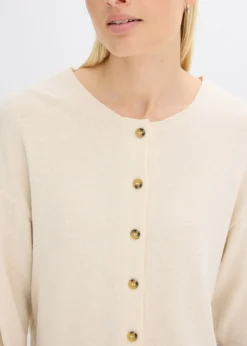 Mujer bonprix bonprix Chaqueta de punto fino de canalé