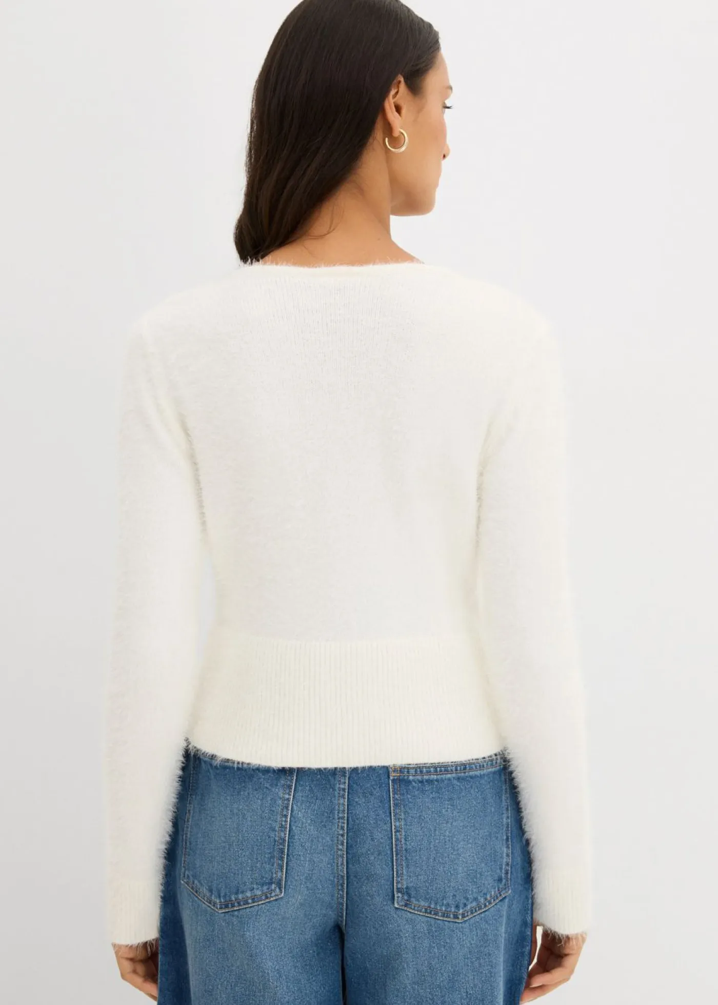 Mujer bonprix bonprix Chaqueta de punto fino de hilo suave