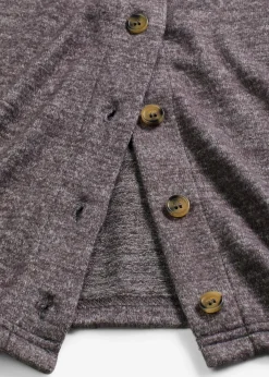 bonprix bonprix Jerséis|Ropa De Punto>Chaqueta de punto fino de canalé pizarra moteado