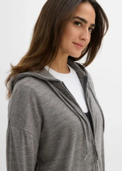 Mujer bonprix bonprix Chaqueta de punto fino de mezcla de viscosa con aspecto de punto