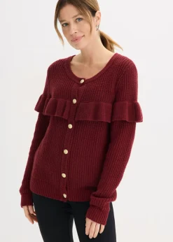 Mujer bonprix bonprix Chaqueta de punto fino de mezcla de algodón