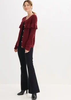 Mujer bonprix bonprix Chaqueta de punto fino de mezcla de algodón