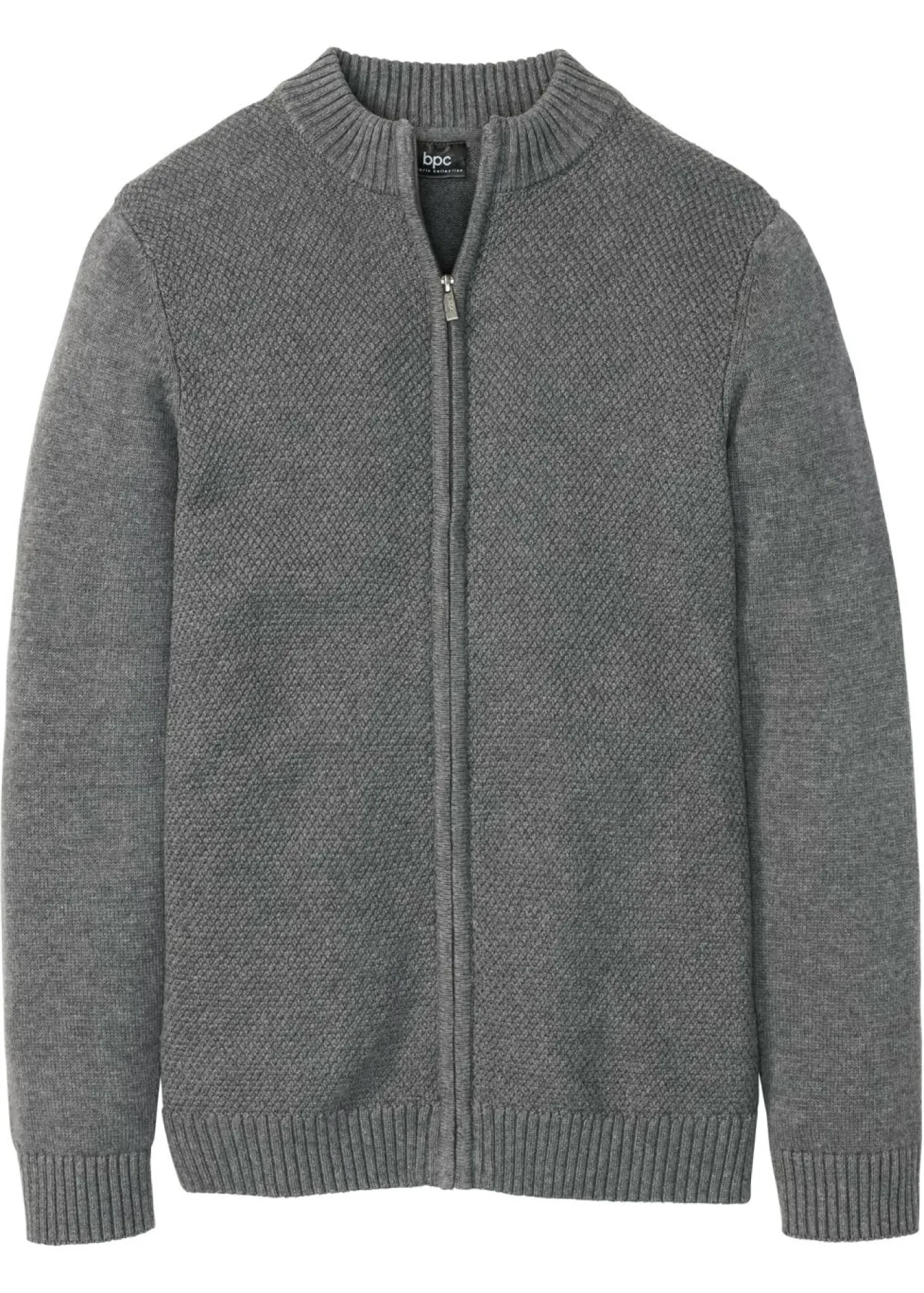 Hombre bonprix bonprix Chaqueta de punto fino de algodón puro