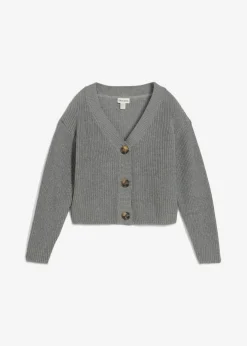 Mujer bonprix bonprix Chaqueta de punto grueso de algodón puro