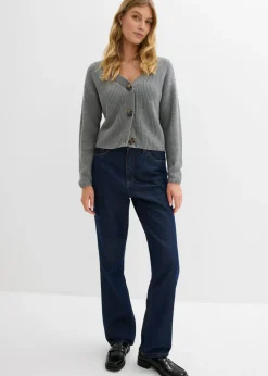 Mujer bonprix bonprix Chaqueta de punto grueso de algodón puro