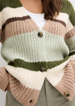 Mujer bonprix bonprix Chaqueta de punto grueso con degradado cromático