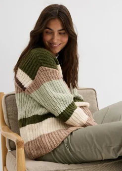 Mujer bonprix bonprix Chaqueta de punto grueso con degradado cromático