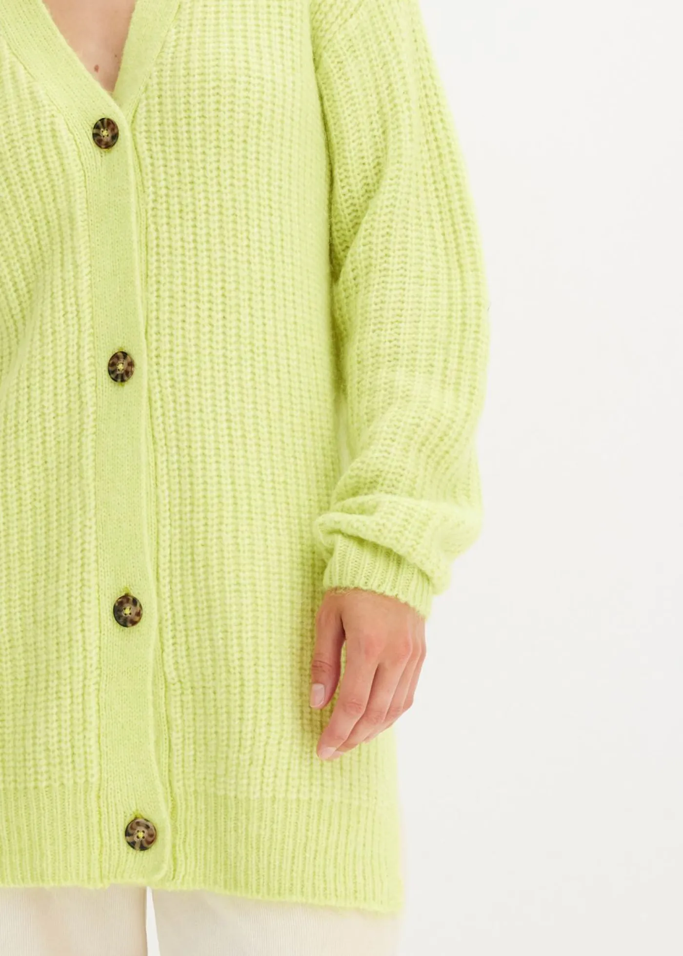 Mujer bonprix bonprix Chaqueta de punto grueso de suave mezcla de lana