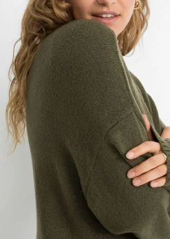 Mujer bonprix bonprix Chaqueta de punto holgada de largo midi