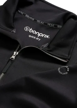 bonprix bonprix Ropa Deportiva|Chaquetas Y Abrigos>Chaqueta deportiva con cuello alto Negro