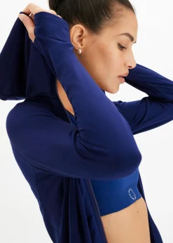 Mujer bonprix bonprix Chaqueta deportiva térmica con presilla para el pulgar y material de secado rápido