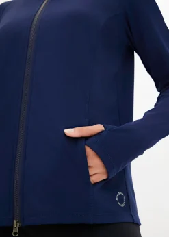 Mujer bonprix bonprix Chaqueta deportiva térmica con presilla para el pulgar y material de secado rápido