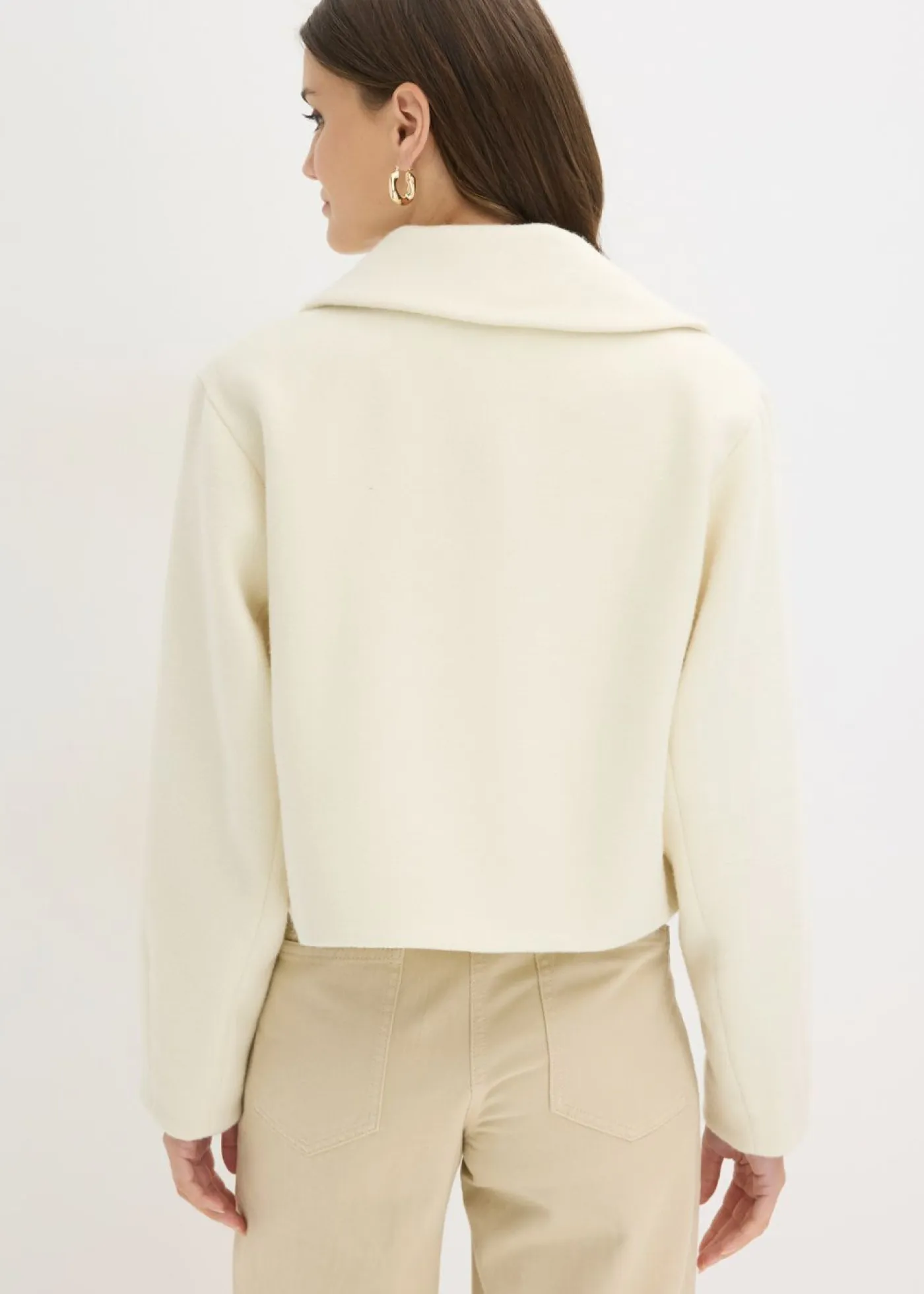 bonprix bonprix Chaquetas Y Abrigos|Novedades>Chaqueta forrada oversize Blanco lana