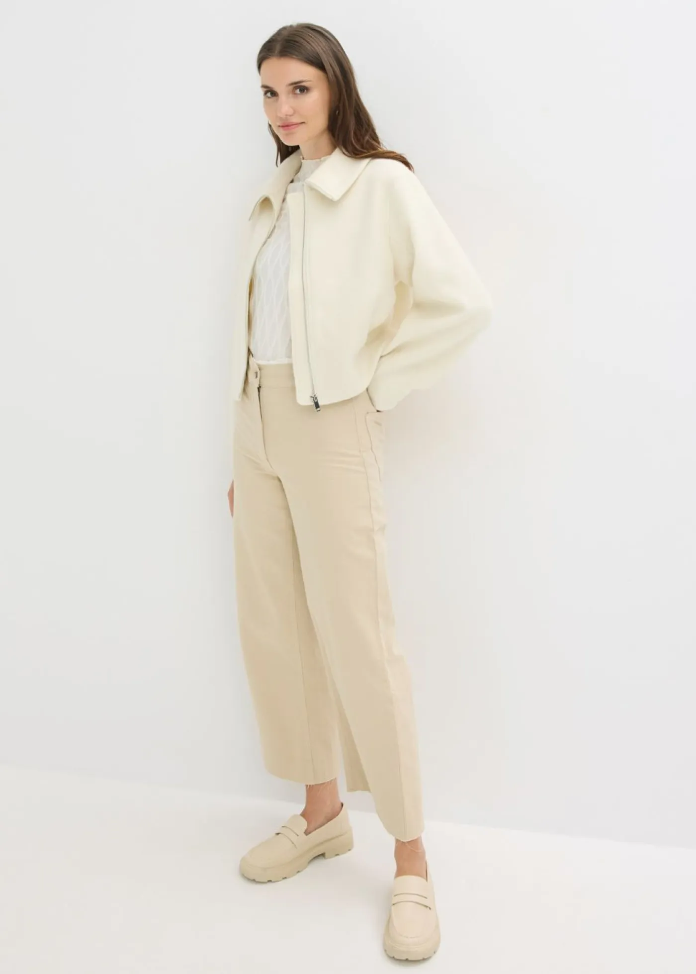 bonprix bonprix Chaquetas Y Abrigos|Novedades>Chaqueta forrada oversize Blanco lana