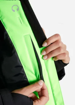 bonprix bonprix Ropa Para El Aire Libre|Ropa Deportiva>Chaqueta funcional Verde neón-negro