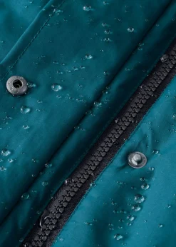 Mujer bonprix bonprix Chaqueta funcional de trekking con capucha, diseño largo y tejido impermeable