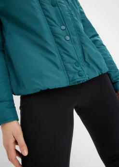 Mujer bonprix bonprix Chaqueta funcional impermeable con aspecto 2 en 1