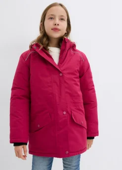 Niños bonprix bonprix Chaqueta funcional impermeable con capucha desmontable y detalles reflectantes