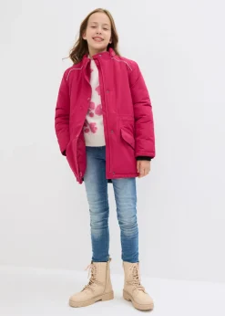 Niños bonprix bonprix Chaqueta funcional impermeable con capucha desmontable y detalles reflectantes