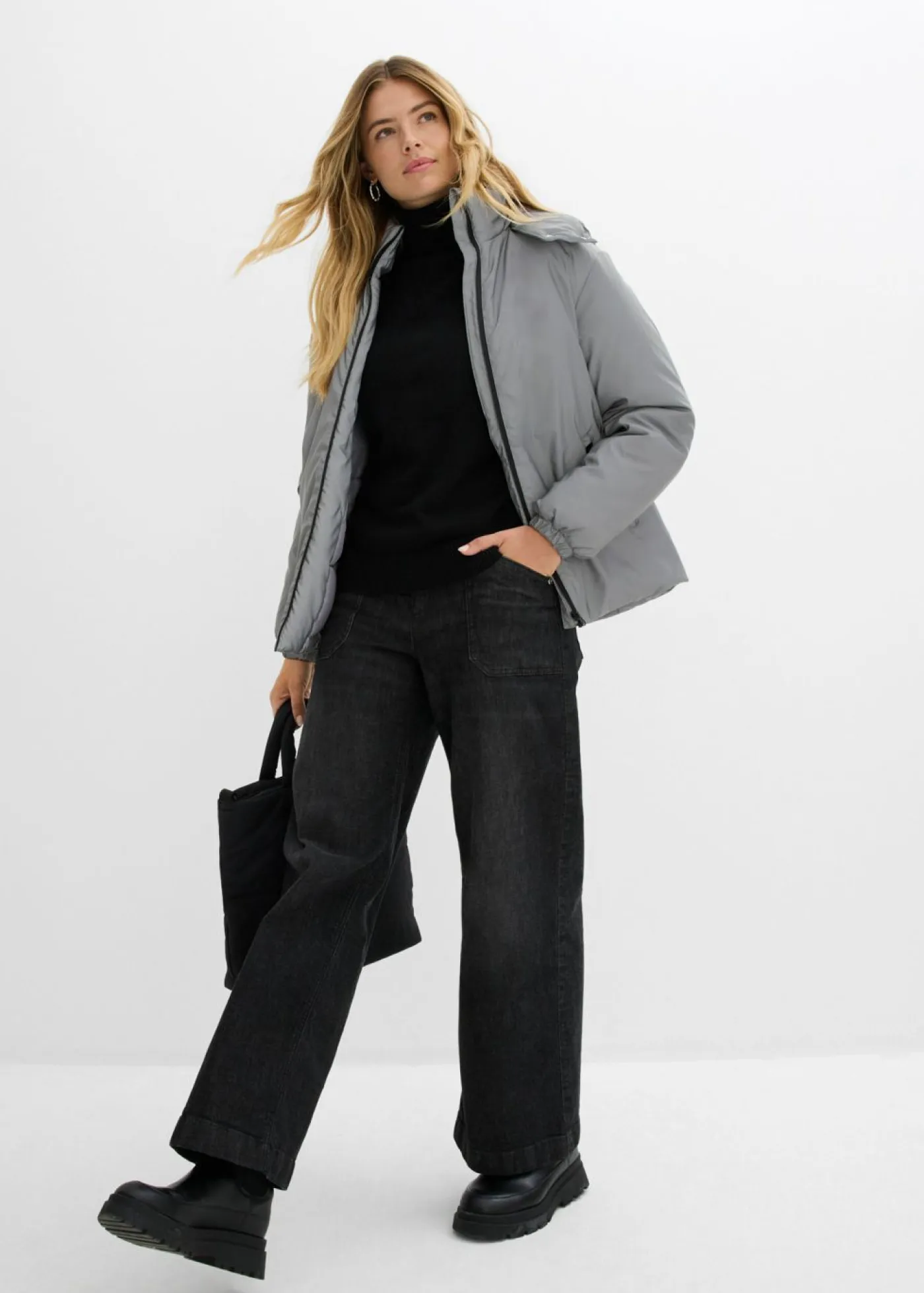 bonprix bonprix Chaquetas Y Abrigos>Chaqueta funcional reflectante Plata