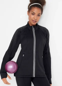 bonprix bonprix Ropa Térmica|Ropa Para El Aire Libre>Chaqueta funcional térmica con estampado reflectante Negro de lunares