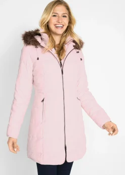 bonprix bonprix Chaquetas Y Abrigos>Chaqueta guateada con capucha rosa pálido