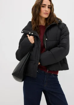 Mujer bonprix bonprix Chaqueta guateada con cuello alto