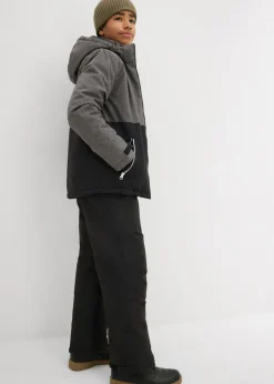 Niños bonprix bonprix Chaqueta guateada de invierno con capucha y diseño en color block