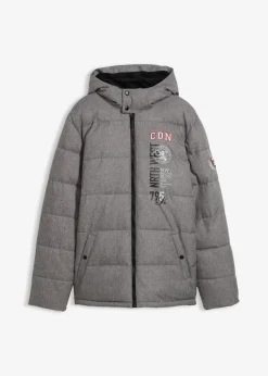 Hombre bonprix bonprix Chaqueta guateada de invierno con capucha