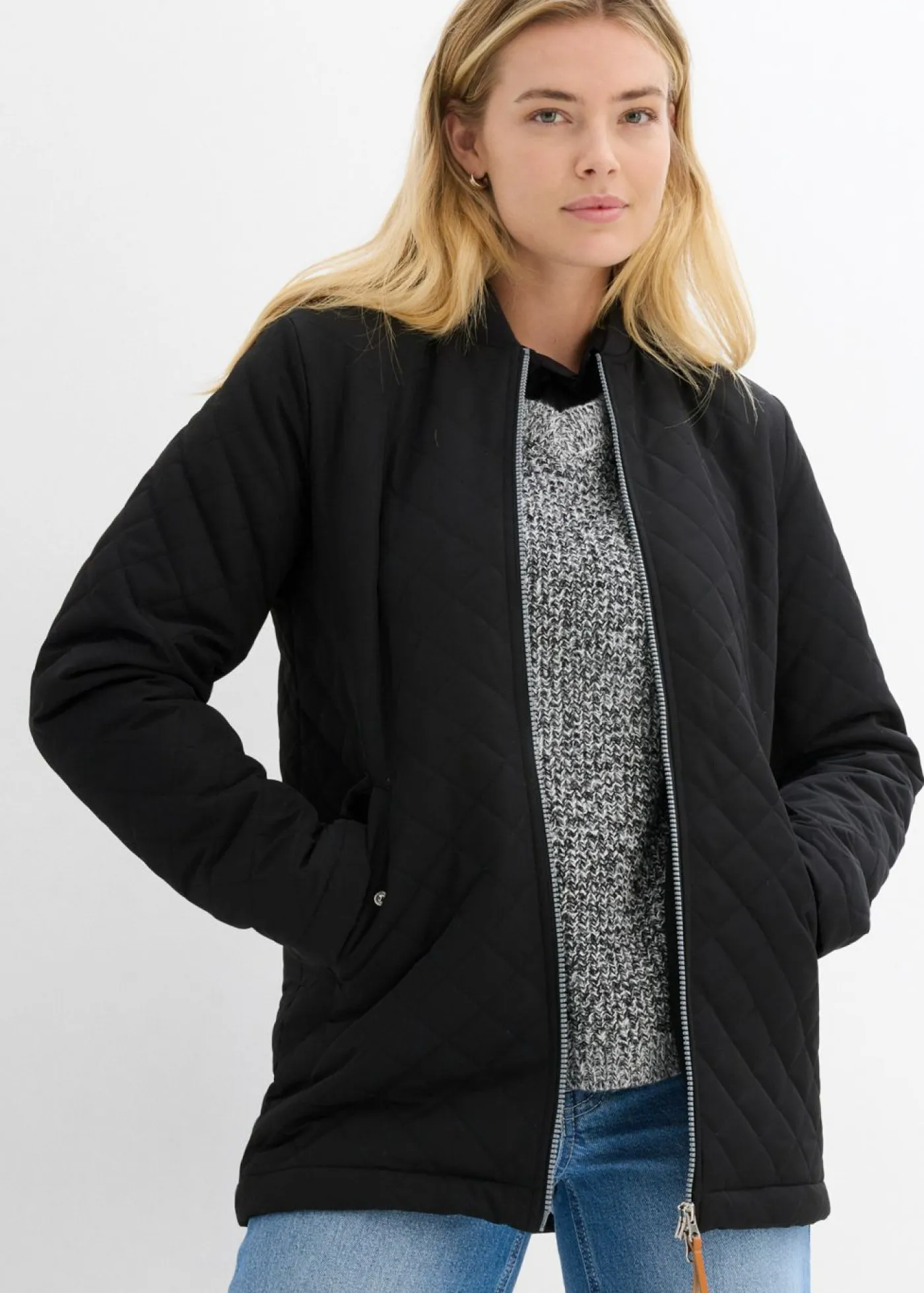 Mujer bonprix bonprix Chaqueta guateada larga