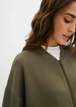 Mujer bonprix bonprix Chaqueta holgada de chándal de neopreno