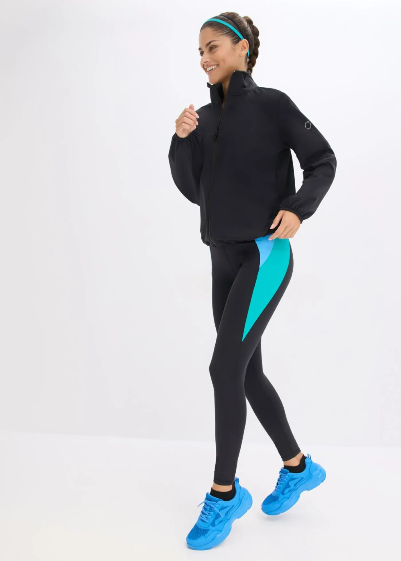 Mujer bonprix bonprix Chaqueta holgada de chándal de algodón resistente