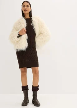 Mujer bonprix bonprix Chaqueta holgada de pelo sintético