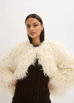 Mujer bonprix bonprix Chaqueta holgada de pelo sintético