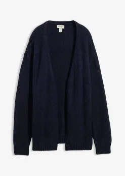 bonprix bonprix Jerséis|Ropa De Punto>Chaqueta holgada de punto grueso Azul marino