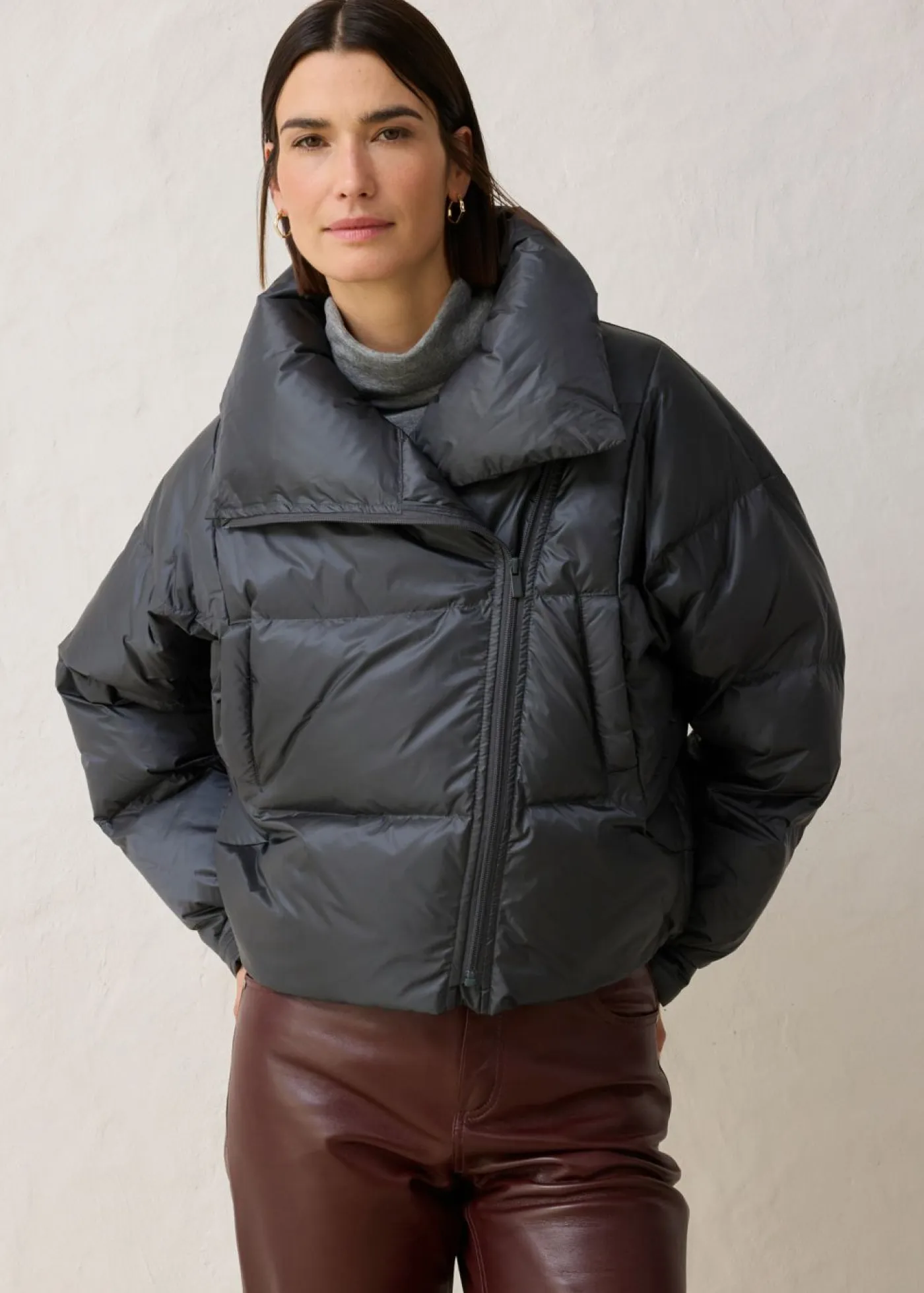 bonprix bonprix Premium|Chaquetas Y Abrigos>Chaqueta impermeable con plumón reciclado antracita
