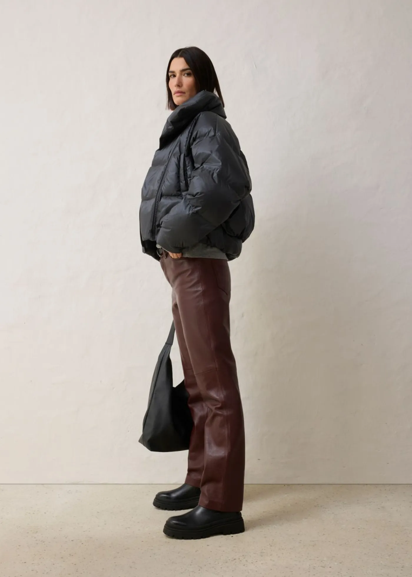 bonprix bonprix Premium|Chaquetas Y Abrigos>Chaqueta impermeable con plumón reciclado antracita