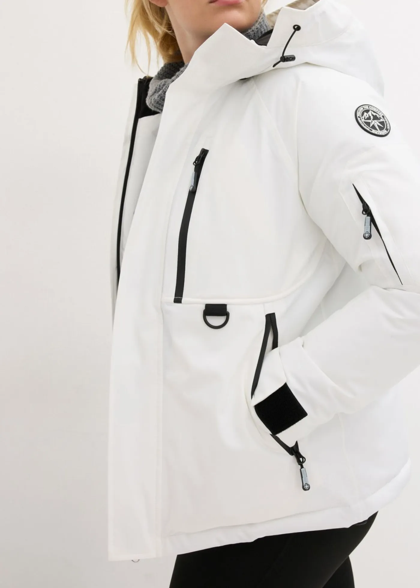 Mujer bonprix bonprix Chaqueta impermeable de esquí con protector antinieve