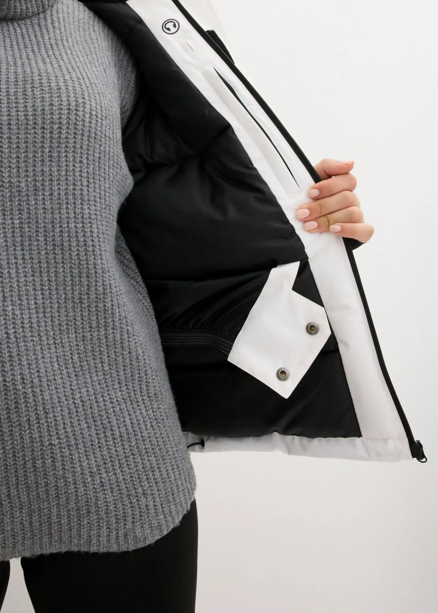 Mujer bonprix bonprix Chaqueta impermeable de esquí con protector antinieve