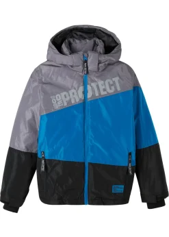 Niños bonprix bonprix Chaqueta impermeable de invierno con capucha y diseño en color block
