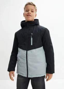 Niños bonprix bonprix Chaqueta impermeable de invierno con capucha y diseño en color block